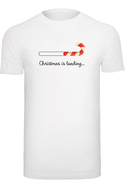 Merchcode Herren Christmas Loading T-shirt Round Neck
