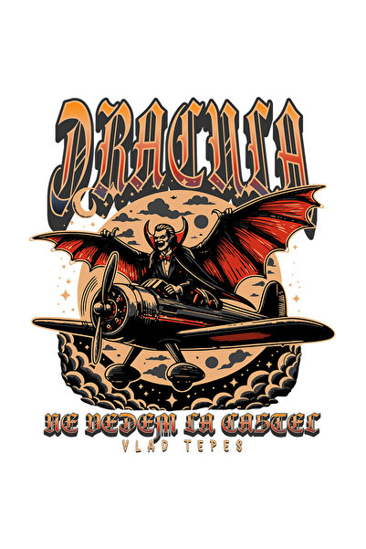 StoryGift Romania Sticker Adeziv 90CM Dracula-Ne vedem la castel Vlad Tepes c...