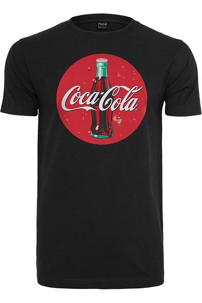 Merchcode Herren Coca Cola Bottle Logo Tee