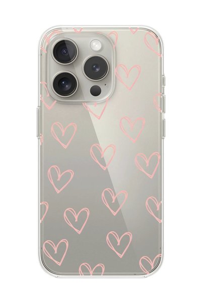Dali Design حافظة شفافة متوافقة مع هاتف iPhone 12 Pro بتصميم قلب شفاف 2