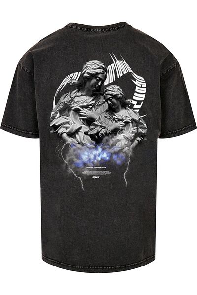 MJ Gonzales Herren Higher Than Heaven V.2 Acid Washed Heavy Oversize Tee