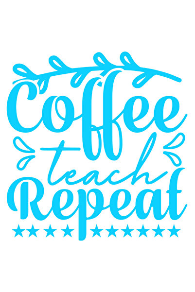 StoryGift Romania Sticker Adeziv 90CM Exterior cu stelute si textul "Coffee, ...