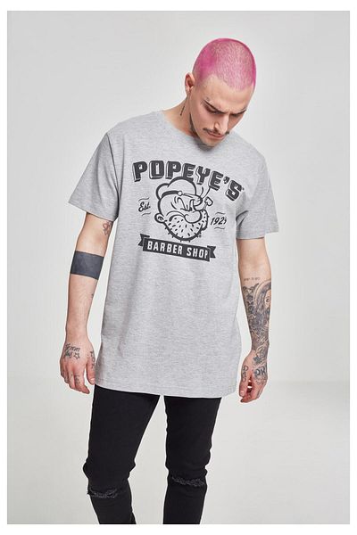 Merchcode Herren Popeye Barber Shop Tee