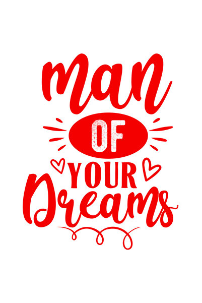 StoryGift Romania Sticker Exterior cu inimioare si textul "Man of your dreams...