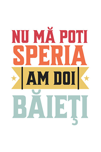 StoryGift Romania Sticker Autocolant 70CM Adeziv Nu ma poti speria. Am doi ba...