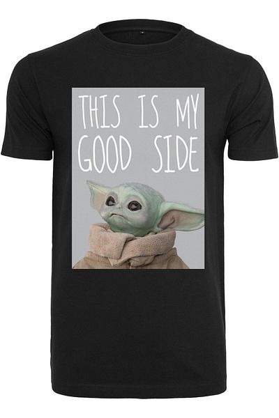 Merchcode Herren Baby Yoda Good Side Tee