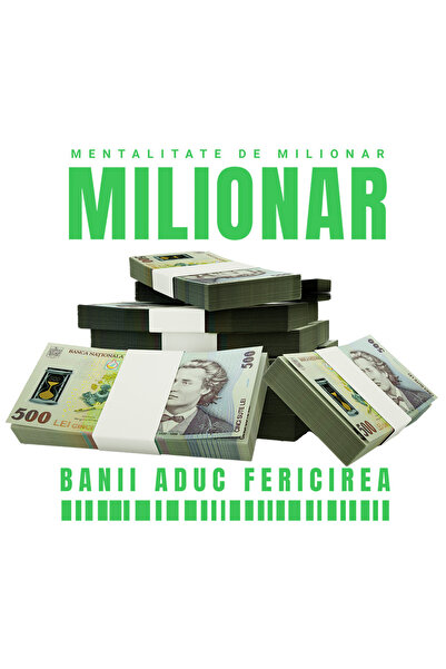 StoryGift Romania Sticker Label 50CM _Millionaire_ - Money Brings Happiness w...