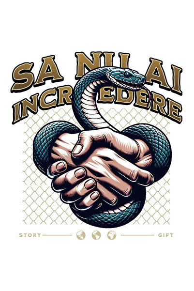 StoryGift Romania Sticker Autocolant 70CM Sa Nu Ai Incredere - Sarpe, Strange...