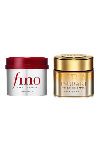 Shiseido - قناع الشعر فينو بريميوم تاتش - 230 جم + قناع الشعر تسوباكي بريميوم ريبير من شيسيدو - 180 جم