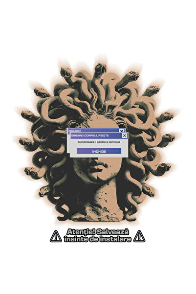 StoryGift Romania Sticker Adeziv 90CM Adeziv femeia Medusa. Eroare calculator...