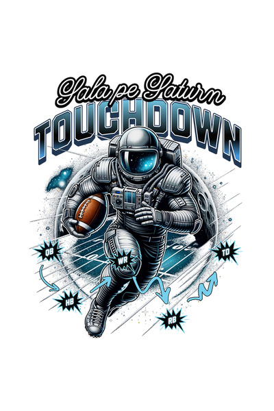 StoryGift Romania Sticker Autocolant 70CM Adeziv sala pe saturn touchdown fot...