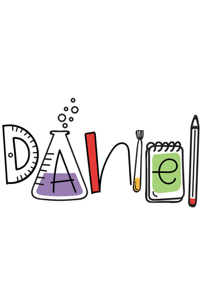 StoryGift Romania Sticker Adeziv 90CM Cu Numele Daniel, si Mesaj Amuzant, Cur...