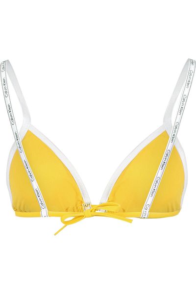 Calvin Klein Damen Underwear Core Logo Tape Bikini Oberteil
