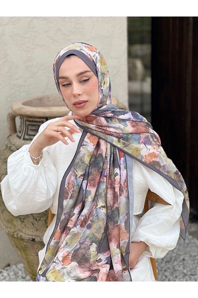 Modakaşmir Model cu pensulă Lina Shawl