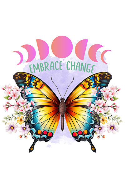 StoryGift Romania Sticker Autocolant 70CM cu fluture cu aripi colorate si cu ...