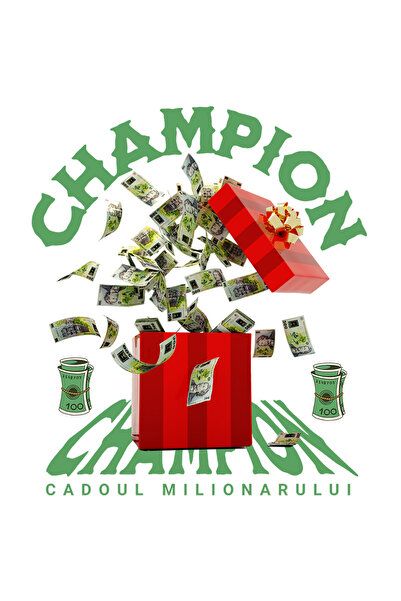 StoryGift Romania Sticker Autocolant 70CM _Champion_ - Cadoul Milionarului cu Margini Albe, PVC Vinyl 70 cm