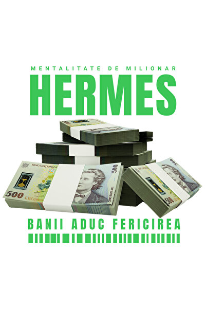 StoryGift Romania Sticker Autocolant 70CM _Hermes_ - Banii Aduc Fericirea cu ...