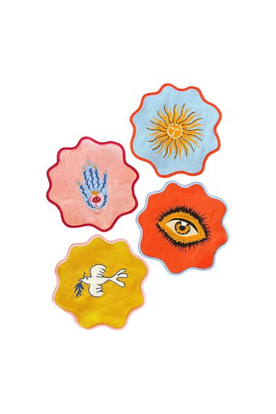 ge living Soul Touch Series Cocktail Napkin Set (4 Pieces)