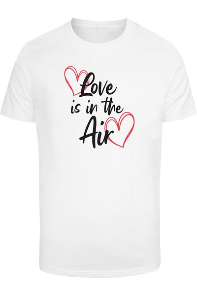 Merchcode Herren Valentines Day - Love Is In The Air T-shirt Round Neck