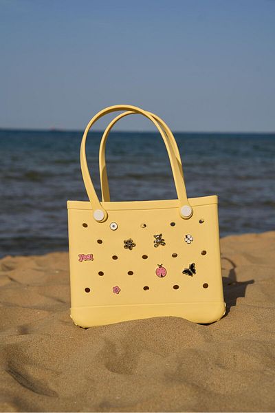 Tina İstanbul Jelly Charm Beach Bag Lemon