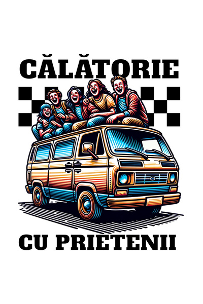 StoryGift Romania Sticker Autocolant 70CM Adeziv Calatorie cu prietenii, aven...