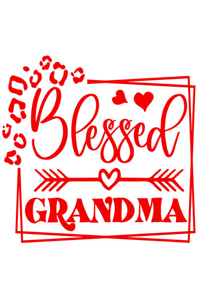 StoryGift Romania Sticker Exterior cu inimioare si textul in engleza "Blessed...