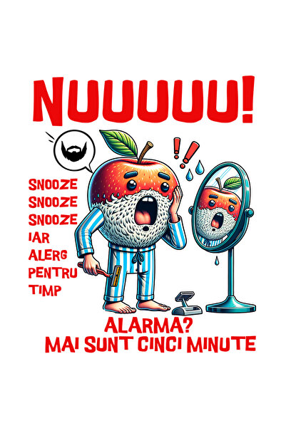StoryGift Romania Sticker Adeziv Alarma_ Mai Sunt 5 Minute Dimineata Trezirea...