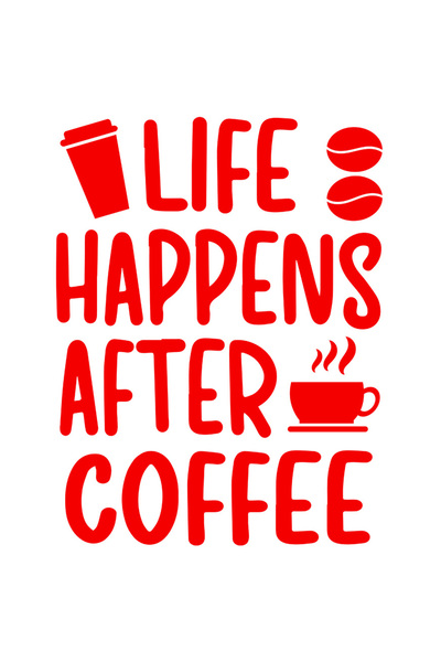 StoryGift Romania Sticker Exterior pentru iubitorii de cafea cu mesajul "Viat...