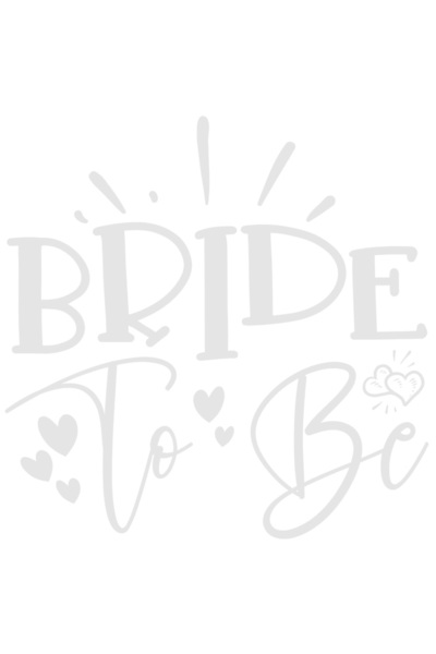 StoryGift Romania Sticker Autocolant 70CM Exterior cu inimioare si textul in engleza "Bride to be" - mireasa sa
