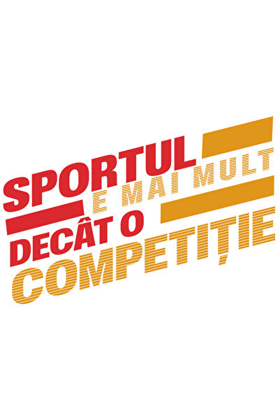 StoryGift Romania Sticker Autocolant 70CM Adeziv Sportul este mai mult decat ...