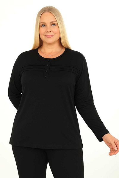 ÖZNUR GÖZÜBEK Women's Clothing Long-Sleeve Viscose Cotton Mother's Cotton Wool Mother Day Gift