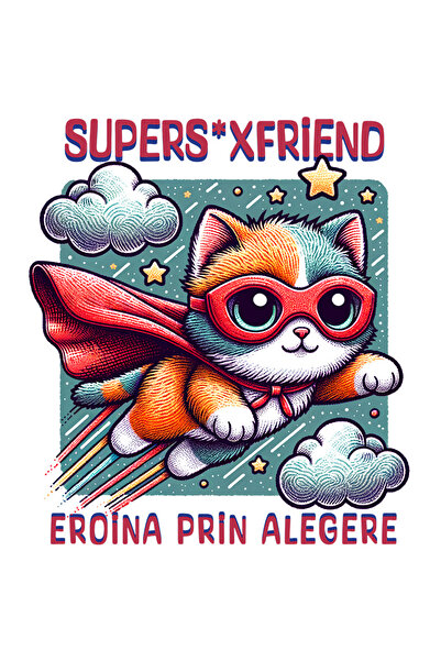 StoryGift Romania Sticker Adeziv 90CM Super S_xFriend,SuperErou, Eroina Prin ...