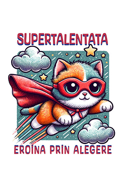 StoryGift Romania Sticker Autocolant 70CM Super Talentata,SuperErou, Eroina P...