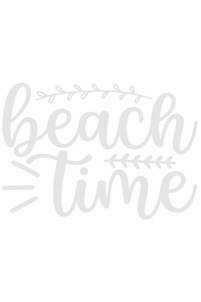 StoryGift Romania Sticker Autocolant 30CM Exterior pentru cei care se duc la mare cu mesajul "Beach time" - timp