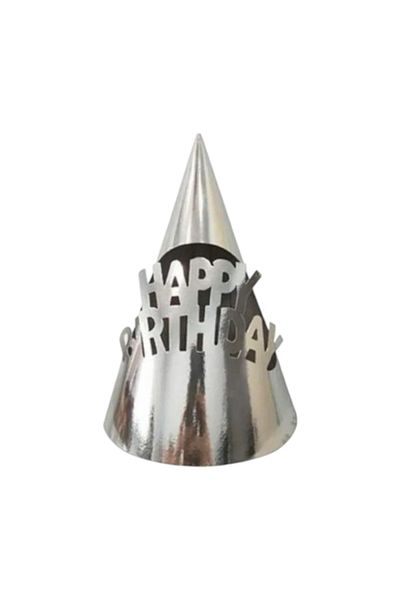 Brassis Gray Cone Happy Brithday Birthday Custom 10Pcs Party Supplies Hat