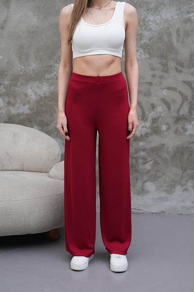 HR Collection Modal Fabric Elastic Waist Palazzo Women's Trousers