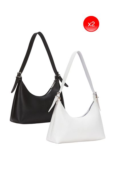 Adelina Bags Women's Baguette Daily 2 Pieces Hand and Shoulder Bag Two Bags