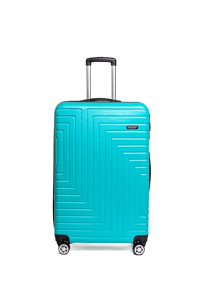 Travel POLO Troler mediu, TRAVEL POLO, 67x41x29cm, A1004, bagaj de cala.Valiza din ABS, Turcoaz