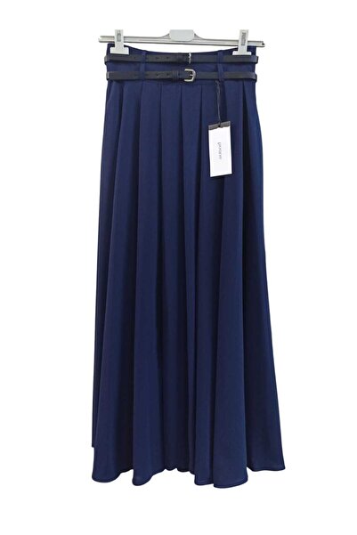 Puane Жіноча спідниця з подвійним поясом і складками 18234