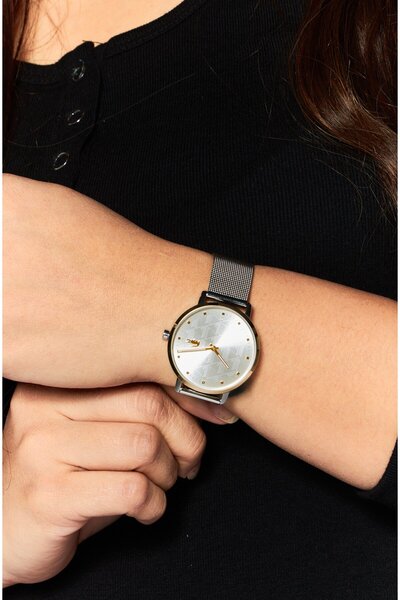 Lacoste Women 2001286 Stainless Steel Watch 40 Mm, Silver