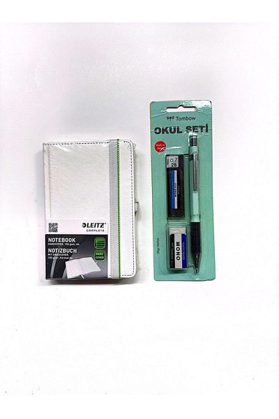 Tombow Versatil Sh-300 0.7 Pastel School Set-Leitz Complete Notebook A6 Lined White-Set 25