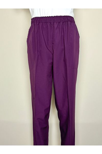 ADALILAR TEKSTİL Medical Nurse Uniform Unisex Doctor Doctor Surgical Elastic Waist with 2 Side Pockets (Single Bottom)