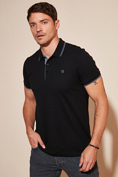 Buratti Βαμβακερό κανονικό γιακά πόλο με κουμπιά 4 τμχ Μπλουζάκια Ανδρικά T SHIRT 590211827S4