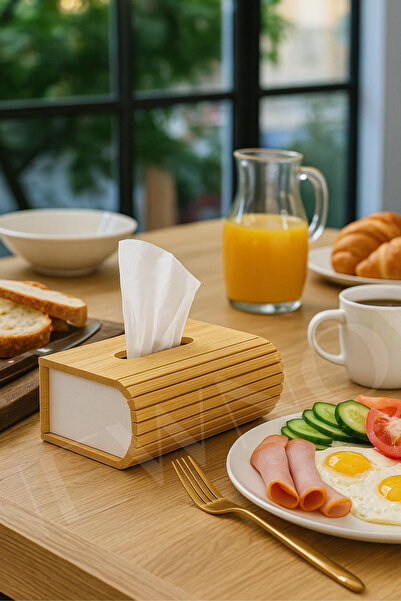 NEWNOW Special Design Napkin Holder with Bamboo Magnet, Table Top, Office, Kitchen