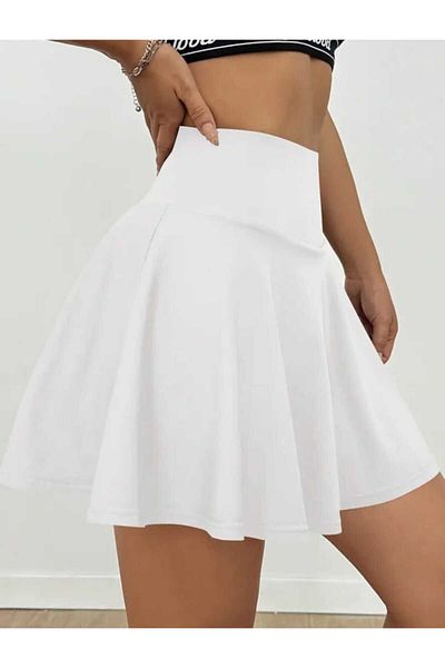 LİMMODA High Waist Mini Flared Skirt