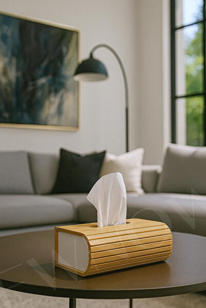 NEWNOW Special Design Napkin Holder with Bamboo Magnet, Table Top, Office, Kitchen