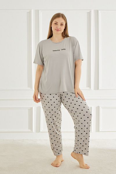Mihra Women`S Pajama Sets Plus Size & Oversize Short Sleeve