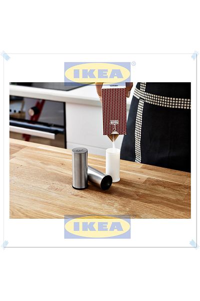 IKEA Plats Stainless Steel Salt and Pepper Shakers, 7 Cm, 2 Pieces