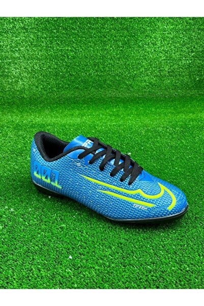 Moda Lime Kız Erkek Çocuk Kranpon Kauçuk Taban Profesyonel Çim Halı Saha Ayakkabısı Krampon