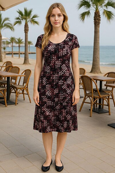 COTENCONCEPT Rochie de zi cu zi din bumbac pieptănat, fluidă, confortabilă